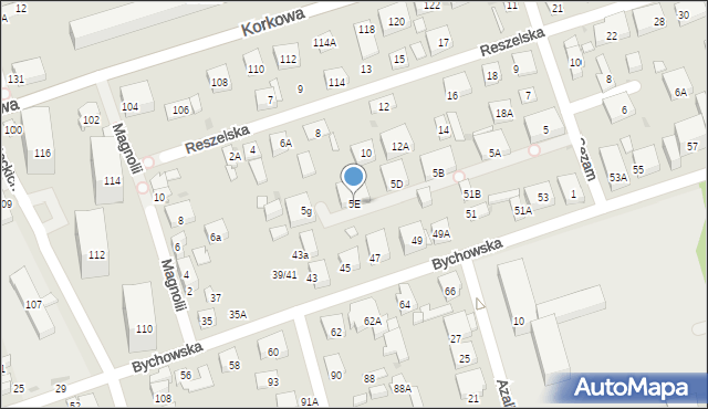 Warszawa, Sezam, 5E, mapa Warszawy