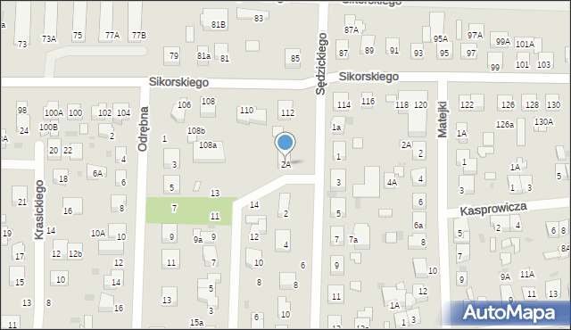Wejherowo, Sędzickiego Franciszka, 2A, mapa Wejherowo