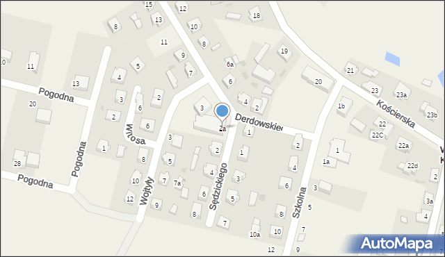 Wielki Klincz, Sędzickiego Franciszka, 2a, mapa Wielki Klincz