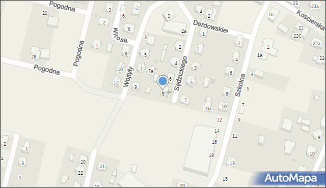 Wielki Klincz, Sędzickiego Franciszka, 8, mapa Wielki Klincz