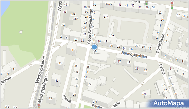 Wrocław, Sępa-Szarzyńskiego Mikołaja, 37, mapa Wrocławia