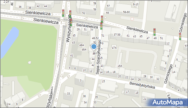 Wrocław, Sępa-Szarzyńskiego Mikołaja, 46, mapa Wrocławia