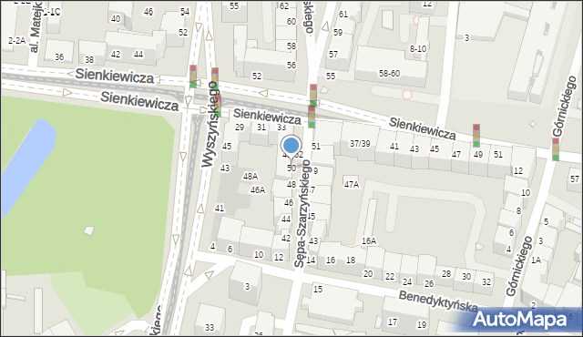 Wrocław, Sępa-Szarzyńskiego Mikołaja, 50, mapa Wrocławia