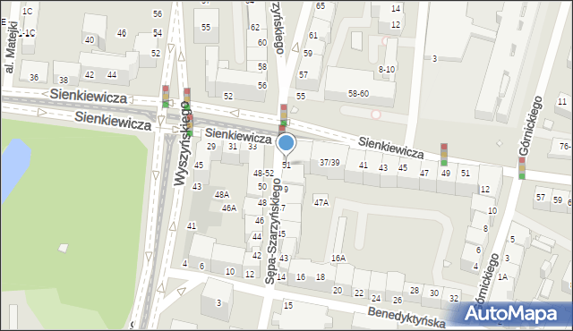 Wrocław, Sępa-Szarzyńskiego Mikołaja, 51, mapa Wrocławia