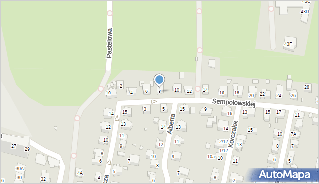 Wrocław, Sempołowskiej Stefanii, 8, mapa Wrocławia