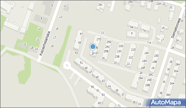 Wrocław, Semaforowa, 27, mapa Wrocławia