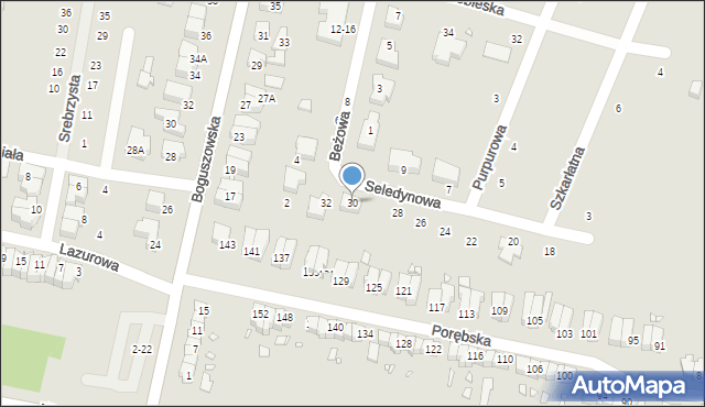 Wrocław, Seledynowa, 30, mapa Wrocławia