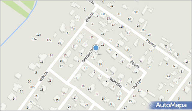 Zduńska Wola, Serdeczna, 3, mapa Zduńska Wola