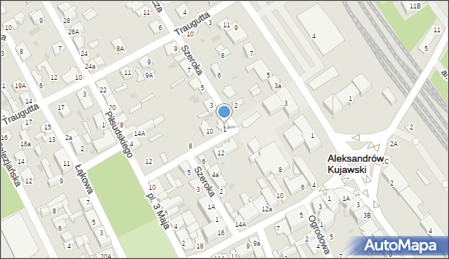 Aleksandrów Kujawski, Sienkiewicza Henryka, 1, mapa Aleksandrów Kujawski
