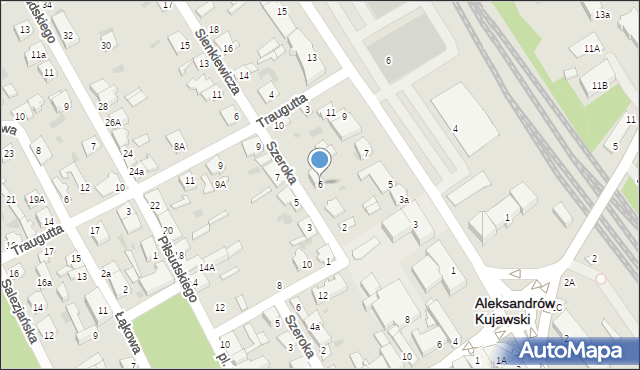 Aleksandrów Kujawski, Sienkiewicza Henryka, 6, mapa Aleksandrów Kujawski