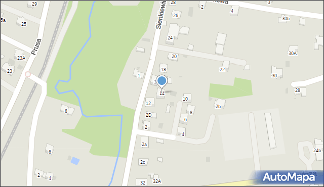 Alwernia, Sienkiewicza Henryka, 14, mapa Alwernia