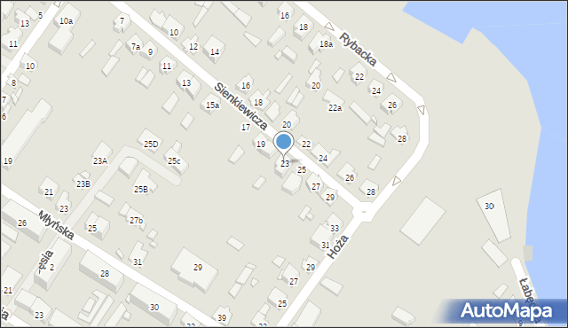 Augustów, Sienkiewicza Henryka, 23, mapa Augustów