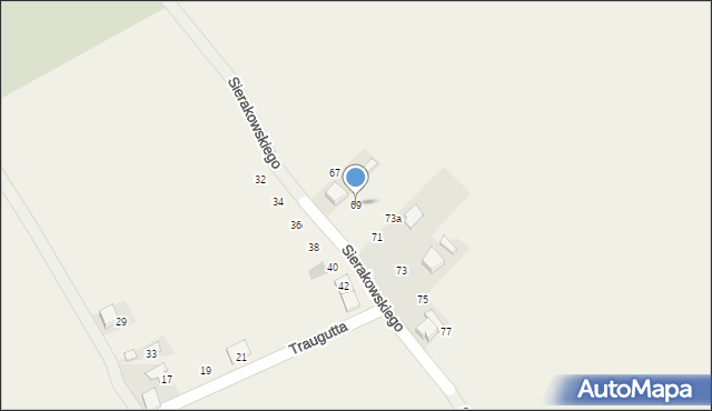 Balin, Sierakowskiego Zygmunta, 69, mapa Balin