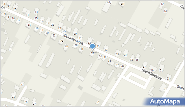 Baranowo, Sienkiewicza Henryka, 32, mapa Baranowo