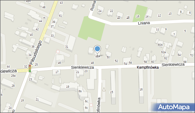 Bełchatów, Sienkiewicza Henryka, 48A, mapa Bełchatów
