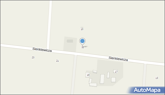 Biała, Sienkiewicza Henryka, 12, mapa Biała