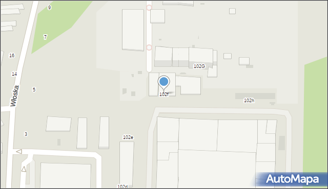 Biała Podlaska, Sidorska, 102f, mapa Białej Podlaskiej