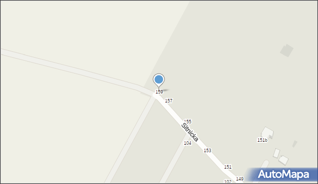 Biała Podlaska, Sitnicka, 159, mapa Białej Podlaskiej
