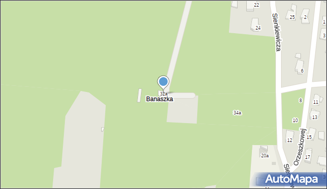 Białobrzegi, Sienkiewicza Henryka, 32a, mapa Białobrzegi
