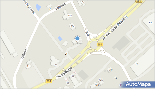 Bielawa, Sikorskiego Władysława, gen., 27a, mapa Bielawa