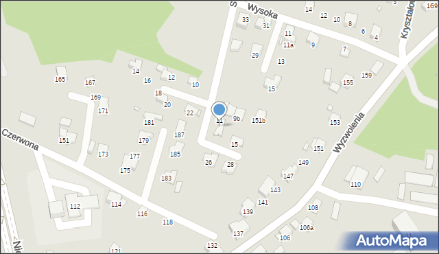 Bielsko-Biała, Sieroszewskiego Wacława, 13, mapa Bielsko-Białej