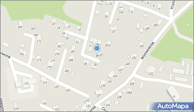 Bielsko-Biała, Sieroszewskiego Wacława, 15, mapa Bielsko-Białej