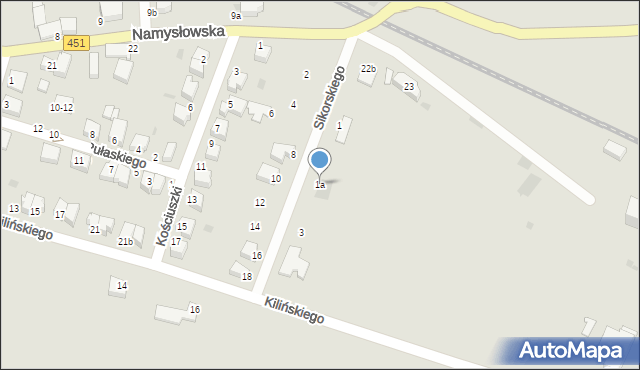 Bierutów, Sikorskiego Władysława, gen., 1a, mapa Bierutów