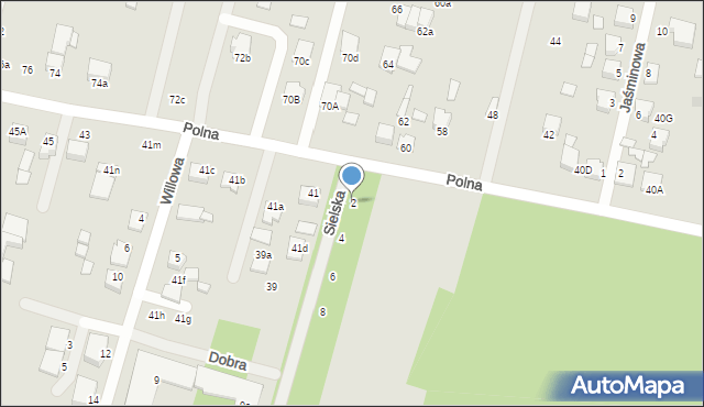 Biłgoraj, Sielska, 2, mapa Biłgoraj