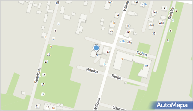 Biłgoraj, Sielska, 5, mapa Biłgoraj