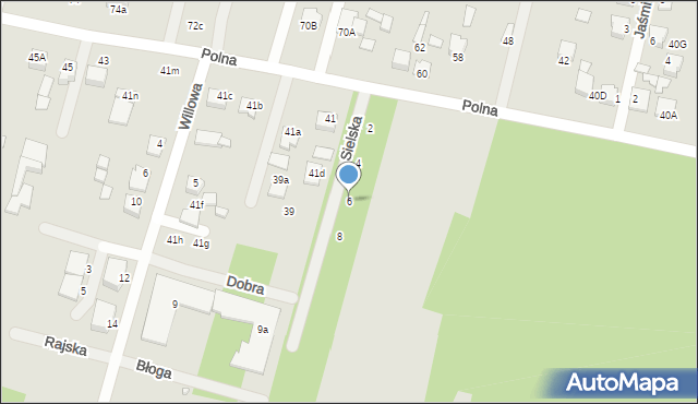 Biłgoraj, Sielska, 6, mapa Biłgoraj