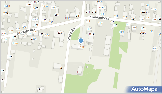 Bobrowniki, Sienkiewicza Henryka, 121B, mapa Bobrowniki