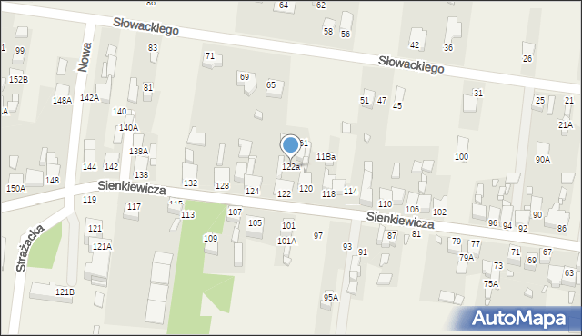 Bobrowniki, Sienkiewicza Henryka, 122a, mapa Bobrowniki