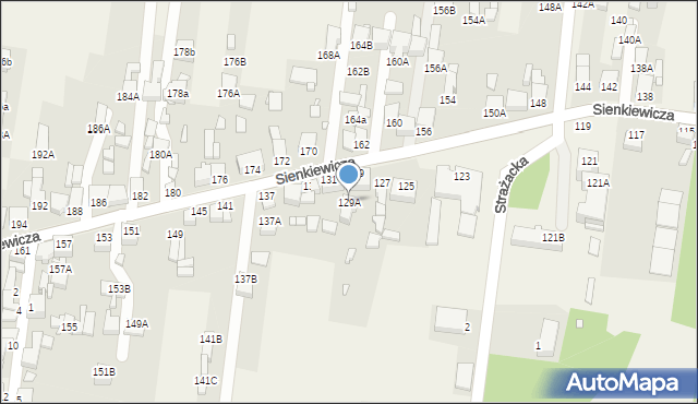 Bobrowniki, Sienkiewicza Henryka, 129A, mapa Bobrowniki