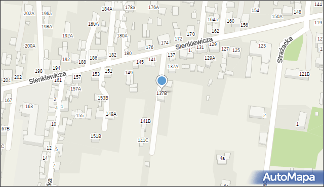 Bobrowniki, Sienkiewicza Henryka, 137B, mapa Bobrowniki