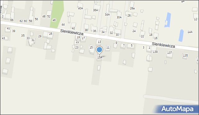 Bobrowniki, Sienkiewicza Henryka, 13A, mapa Bobrowniki