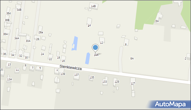 Bobrowniki, Sienkiewicza Henryka, 14A, mapa Bobrowniki