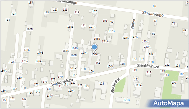 Bobrowniki, Sienkiewicza Henryka, 156A, mapa Bobrowniki