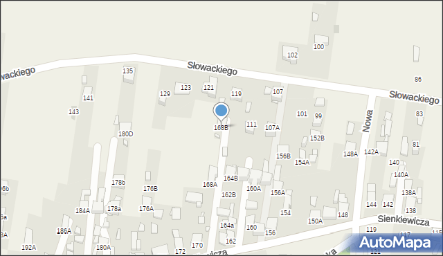 Bobrowniki, Sienkiewicza Henryka, 168B, mapa Bobrowniki