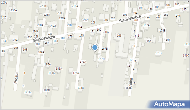 Bobrowniki, Sienkiewicza Henryka, 169B, mapa Bobrowniki