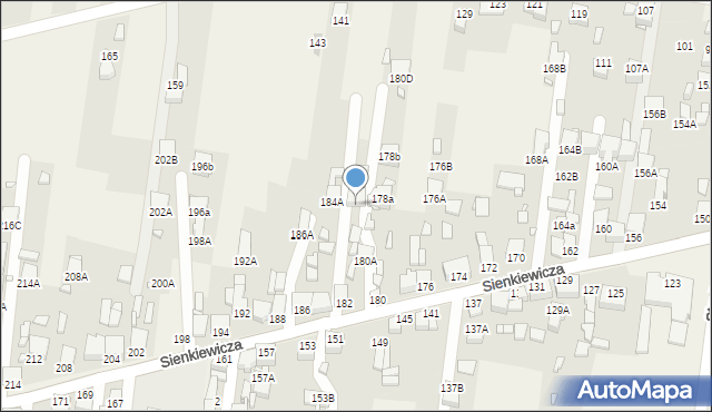Bobrowniki, Sienkiewicza Henryka, 182A, mapa Bobrowniki
