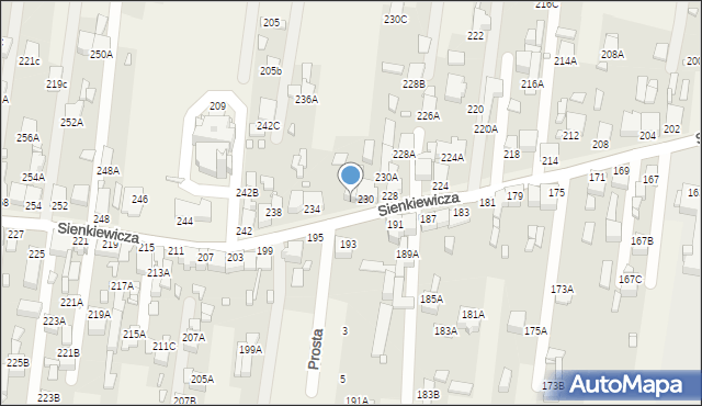 Bobrowniki, Sienkiewicza Henryka, 232, mapa Bobrowniki