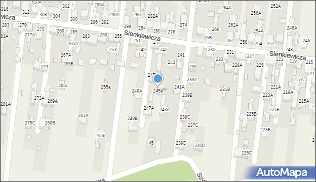 Bobrowniki, Sienkiewicza Henryka, 245a, mapa Bobrowniki