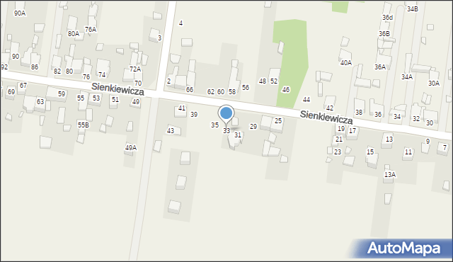 Bobrowniki, Sienkiewicza Henryka, 33, mapa Bobrowniki