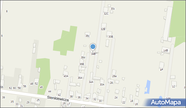 Bobrowniki, Sienkiewicza Henryka, 34B, mapa Bobrowniki