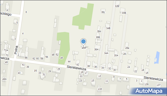 Bobrowniki, Sienkiewicza Henryka, 40A, mapa Bobrowniki