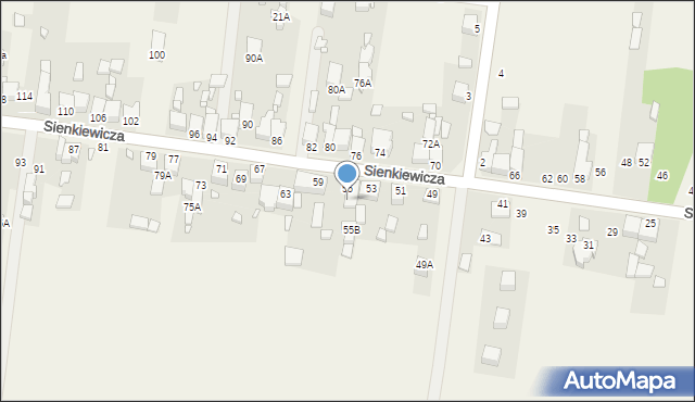 Bobrowniki, Sienkiewicza Henryka, 55A, mapa Bobrowniki