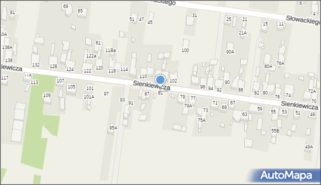 Bobrowniki, Sienkiewicza Henryka, 81, mapa Bobrowniki