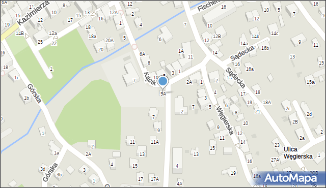 Bochnia, Sienkiewicza Henryka, 5A, mapa Bochni