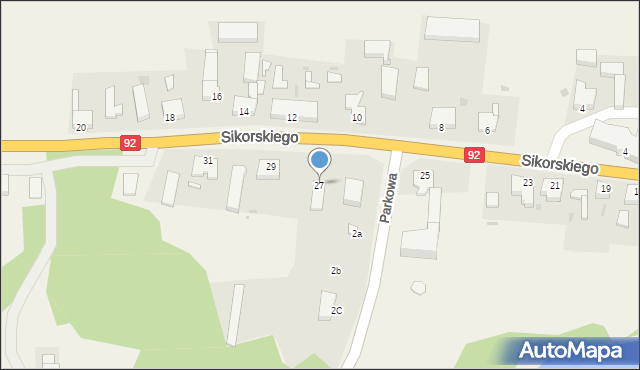 Boczów, Sikorskiego Władysława, gen., 27, mapa Boczów