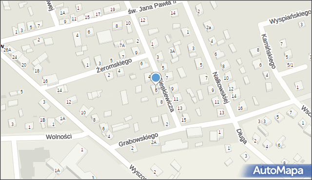 Bodzanów, Sienkiewicza Henryka, 6, mapa Bodzanów